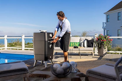 Everdure K1 Kamado Smoker Grill – Grill, Slow Smoke, Roast, Bake, or Make Pizza – Premium Outdoor Charcoal Grill with Large Cooking Surface, Create Flavorful, Smoky, Tender Results, Cover Included