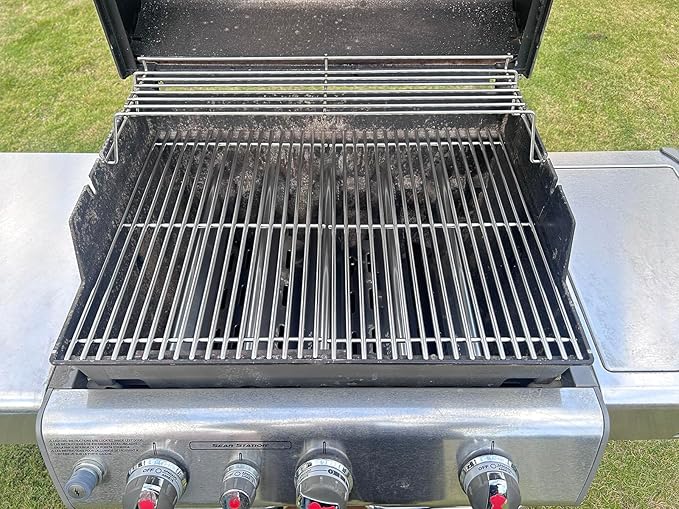 Grill Replacement for Weber Genesis Parts for Weber Genesis E330 Grill Parts 300 SER (w/ Front Control Knobs),for Weber Flavorizer Bars 62783, Grill Grate 7524 & Heat Deflector 7622, Burner Tube 62752