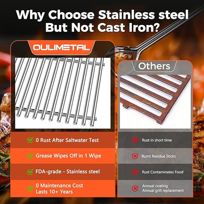 Grill Parts for Weber Spirit E310, Grill Grates for Weber Spirit 300 and GS4 Spirit II 300 Series, Spirit 700, Genesis Silver B & C, Genesis Gold B & C, Genesis Platinum B & C, Genesis 1000-3500