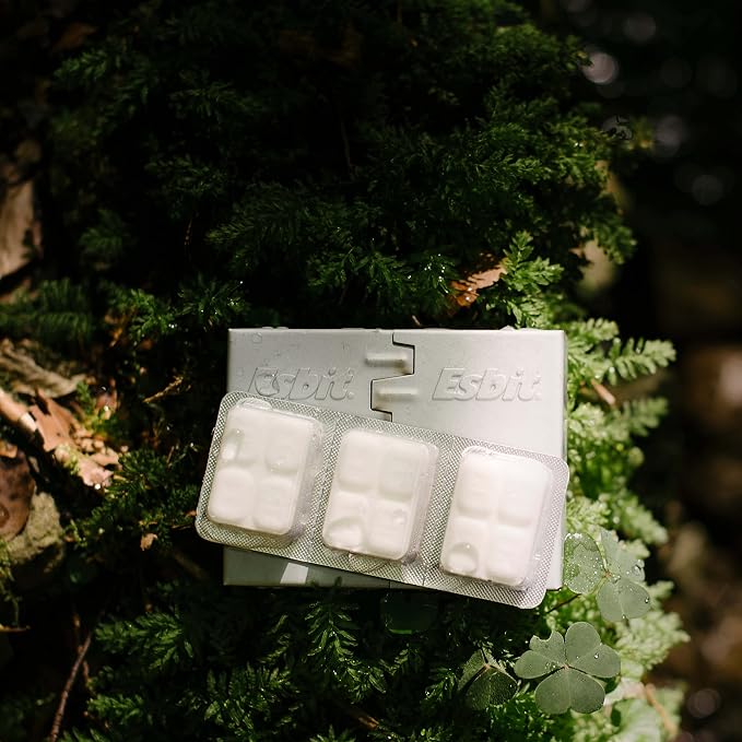 Esbit 1300-Degree Smokeless Solid 14g Fuel Tablets for Backpacking, Camping, and Emergency Prep
