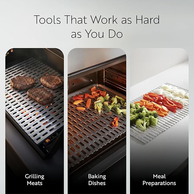 Restaurantware Foil Lux 19.7 x 12 Inch Barbecue Grill Liners 10 Disposable Grill Sheets - Easy-To-Use Oven-Ready Aluminum Grill Liners Heat-Tolerant Fits Most Standard Grills