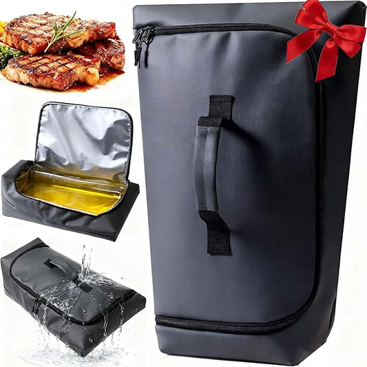 270° Opening BBQ Blanket for Resting Meat, Insulated Leak-Proof Meat Resting Bag for Brisket Pork Turkey, Smoker Accessories for Kitchen Camping Party, Anniversary Birthday Gifts for Men Dad Husband