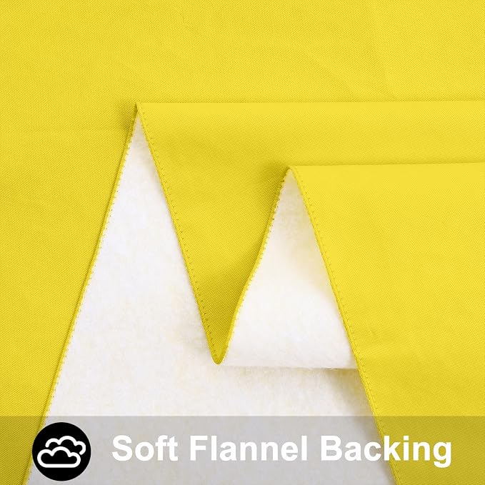 Smiry Rectangle Table Cloth 60x102 Inch, Waterproof Wipeable Vinyl Tablecloths Protector, Oil Spill Proof Plastic Table Cover for Dining, Picnic, Camping, Outdoor, Yellow