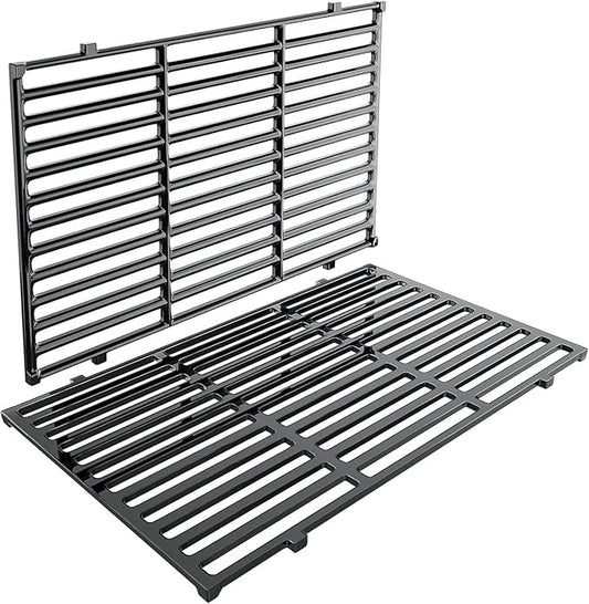 17.5"x11.9" Porcelain-Enameled Cast Iron Grill Grates - Replacement for Weber 7638/7639 | Fits Spirit 300/ Spirit II 300, E/S-310/320/330, Genesis Silver/Gold B/C, 1000-3500