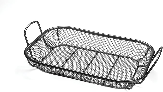 Outset 11 x 16.5 x 4.25 inches, Non-Stick Mesh Roasting Pan