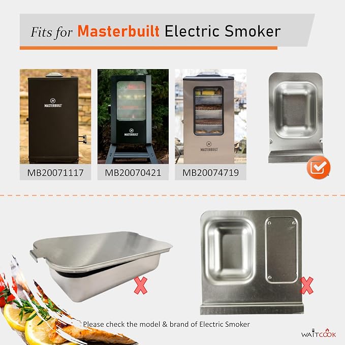 Wood Chip Tray Replacement Parts 9007140023 for Masterbuilt 30 and 40 Inch Digital Electric Smoker