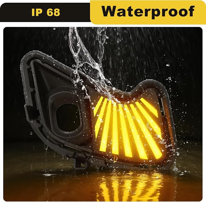 Led Fog Lights Drl for 2024 2025 2026 Toyota Grand Highlander Hybrid | Daytime Running Drl Turn Signal Lights Accessories Grand Highlander XLE Limited Platinum Sport