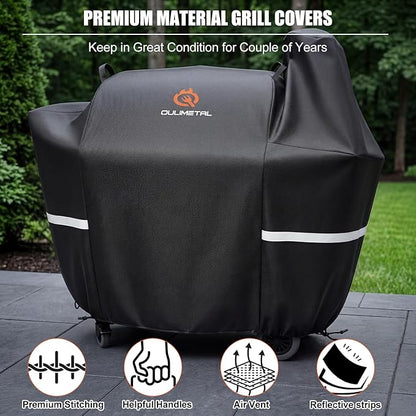 Grill Cover for Pit Boss 820/850-600D Heavy Duty & Waterproof Wood Pellet Smoker Cover for Z Grill 700,820 Deluxe,820D,820FB,Sportsman 820 Series Wood Pellet Grills