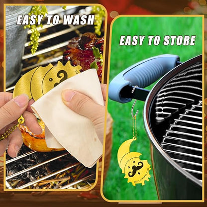 Christmas Stocking Stuffers for Husband Men Grill Brush and Scraper Bristle Free,BBQ Accessories Grill Brush for Outdoor Grill,Kitchen Gadgets Cleaner Small Gift Ideas