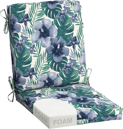 Arden Outdoor Dining Chair Cushion, Foam, 20x44, Salome Tropical | Premium High Density Foam, Never Flattens, Weather-Proof for Outdoor Chairs, Mold and Mildew Resistant