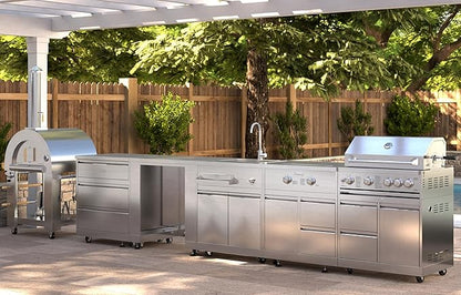 KoolMore 32 in. Outdoor Wood Fired Pizza Oven in Stainless-Steel (KM-OKS-WFPO)