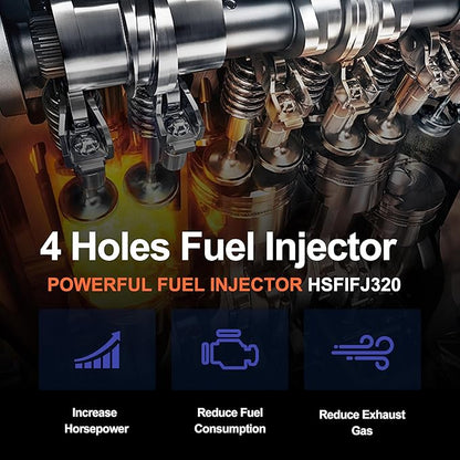 HiSport FJ320 Fuel Injectors 6PCS Compatible with Ford Taurus 2000-2007,Mercury Sable 2000-2005 3.0L