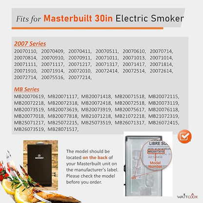 Replacement Electric Smoker 800 Watts Heating Element for Char-Broil and Masterbuilt 30" Digital Control Electric Smoker
