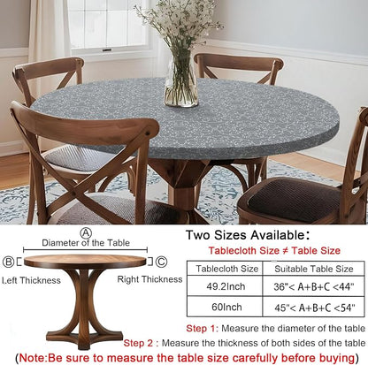 opstellen Fitted Round Tableclothes Drawstring Water Proof Table Cloth Polyester Indoor Outdoor Circular Covers for 36-44in Table New Apartment Home House Needs Gift Campers Patio Picnic Camping Finds