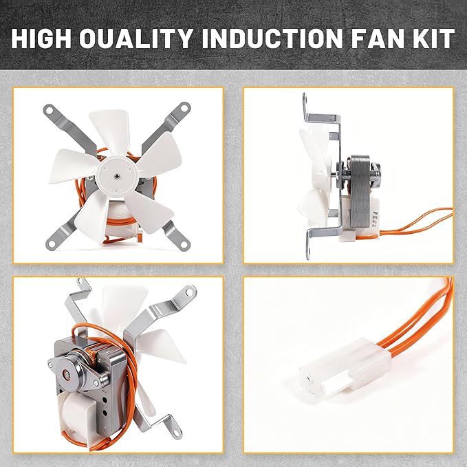 Wood Pellet Grills Parts Replacement Kits Compatible with Pit Boss, Traeger Camp Chef, Z Grills Pellet Grills,Fire Burn Pot, Hot Rod Ignitor, Upgraded 2.0 RPM Auger Motor,Induction Fan