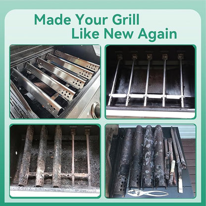 Grill Replacement Parts for Charbroil Performance 2 Burner 463625217 463625219 463673519 463673019 Grills, G470-5200-W1 Burner, G470-0004-W1A Heat Plate, Crossover Tube for 300 Cabinet Liquid Propane