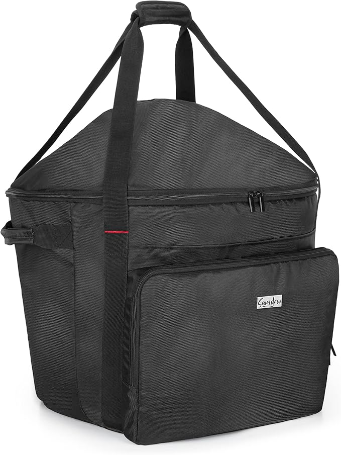 SAMDEW Portable Grill Carry Bag Compatible with Weber Jumbo Joe 18 Inch Charcoal Grill, Grill Cover Compatible with Jumbo Joe 18 in Portable Grill, with Pocket and Handle, Bag Only (Patented Design)