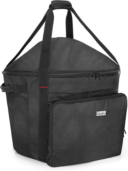 SAMDEW Portable Grill Carry Bag Compatible with Weber Jumbo Joe 18 Inch Charcoal Grill, Grill Cover Compatible with Jumbo Joe 18 in Portable Grill, with Pocket and Handle, Bag Only (Patented Design)