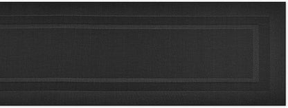 DII PVC Tabletop Collection Woven Indoor/Outdoor, Table Runner, 14x72, Black (Pack of 12)
