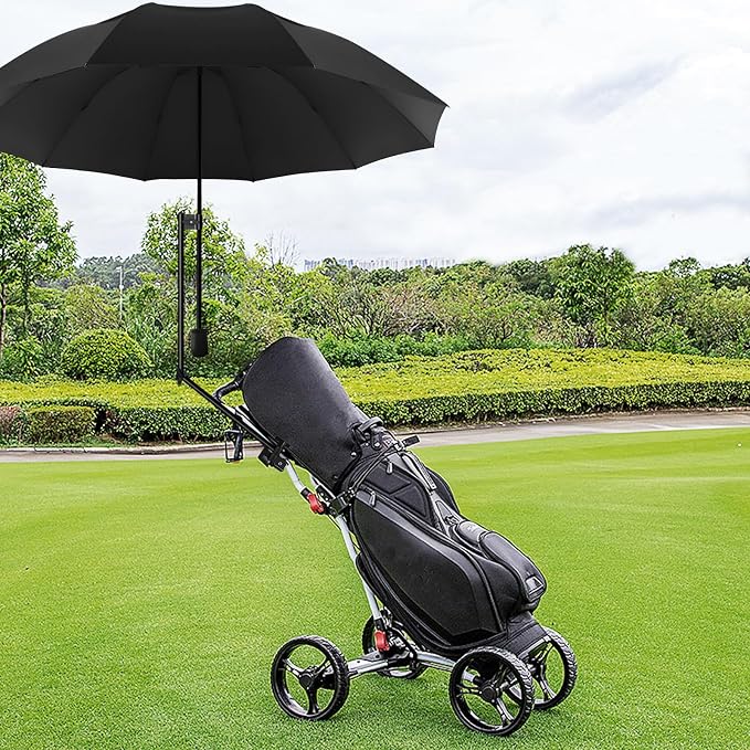 Patio Umbrellas UPF 50+ 360 ° Adjustable Shade Umbrella,Beach Umbrella with Universal Clamp,Beach Clamp on Umbrella,suitable for Patio,beach chairs,golf carts, wheelchairs,carts,bleachers,camping and fishing