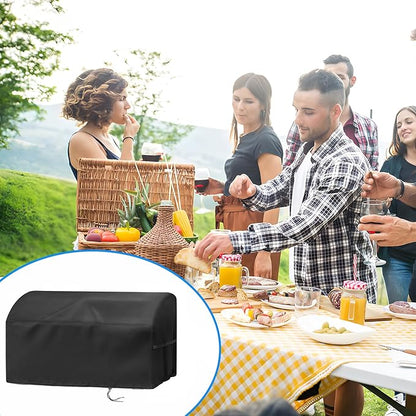 Grill Cover for Char Broil Grill2Go X200 Portable Propane Gas Grill, Waterproof Small Table Top BBQ Grill Cover, Heavy Duty 600D Outdoor Tabletop Grill Cover