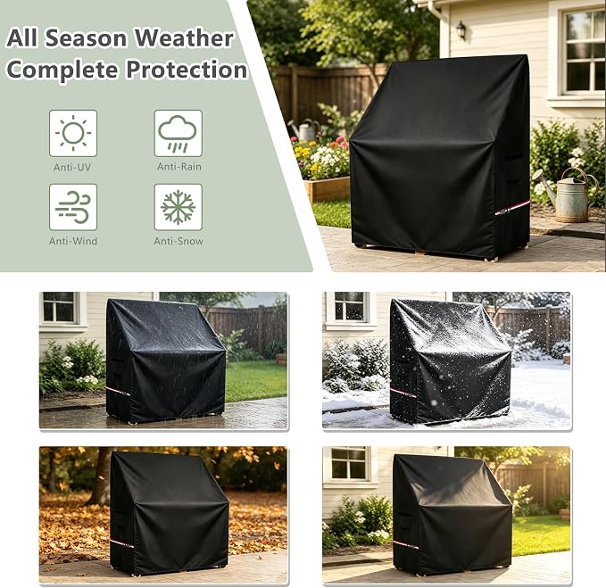 Kids Outdoor Mud Kitchen Cover,Heavy Duty Waterproof & Anti-UV Dustproof Outdoor Wooden Play Kitchen Covers,31.6" W x 15.8" D x 35.4" H,Cover Only
