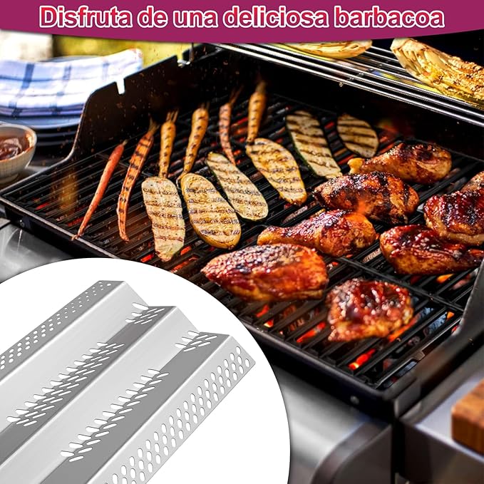 90351 (3-Pack) 12461 (3-Pack) 16GA Stainless Steel Heat Plate Burner and Electrode Replacement for American Outdoor Grill 30NB, 30PC