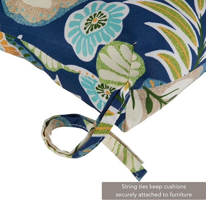 Greendale Home Fashions Magnolia Floral 44'' x 22'' Outdoor High Back Chair Cushion