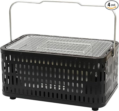 Green Life UB-392(MBK) 7 Wheels, Made in Japan, Fluffy Cooking with Direct and Radiant Heat, Hard to Heat, Easy to Clean Up, Includes Handle for Easy Carrying, Turns Direction, Barbecue, Charcoal, BBQ
