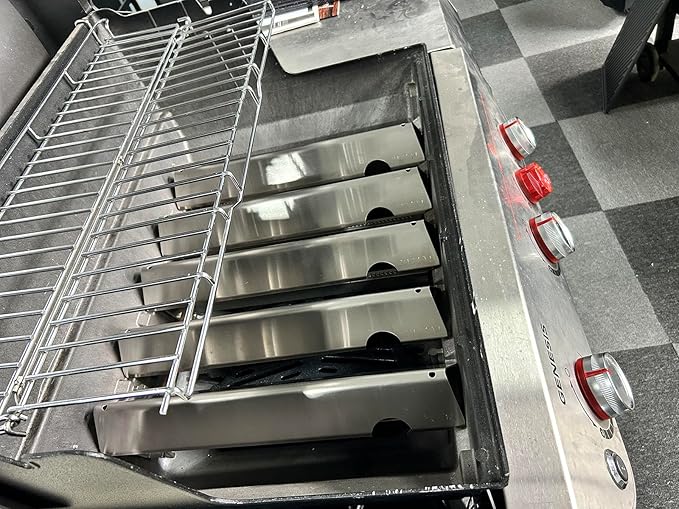 66032 GS4 Genesis 2 Flavorizer Bars for Weber 3 Burner GS4 Genesis II Replacement Parts Genesis II/LX 300 SER E310 E315 E335 S310,Genesis 300 (2022 YRS), Weber 67095 66795,17 1/8'' 304 Stainless Steel