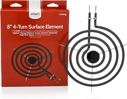 Smart Choice 8-Inch 4-Turn Electric Stove Burner Replacement Surface Element for Electric Coil Oven Ranges, Fits Most