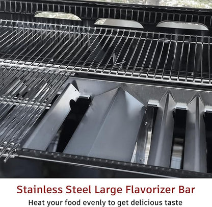 Large Flavorizer Bar for Weber Smokefire EX4 EX6 Series, Wood Pellet Smoker Grill Heat Plate Replacement Parts for Smokefire EX4 EX6 ELX4 EPX6 ELX6, Replacement Part 68947
