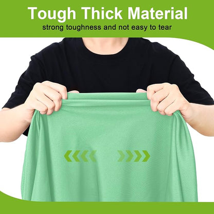 Smiry Round Spandex Tablecloth, Elastic Fitted Washable Tablecloths for 36"-44" Tables, Waterpoof Stretch Picnic Table Cover for Dining, Indoor and Outdoor, Green