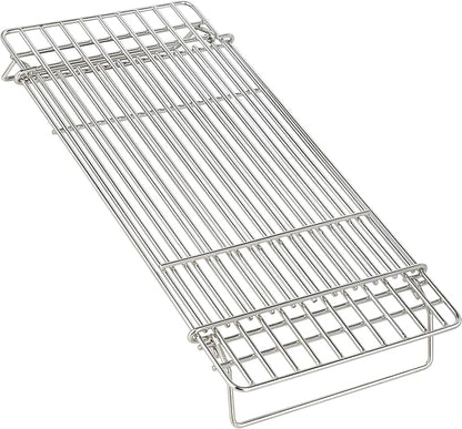 Grill Rack for Blackstone Griddle Warming Grid Taco Hot Dog Racks Upper Shelf for Weber Pit Boss Nexgrill Tabletop Flat Top BBQ Cooking Grilling Parts Stainless Steel Adjustable Warm Grates