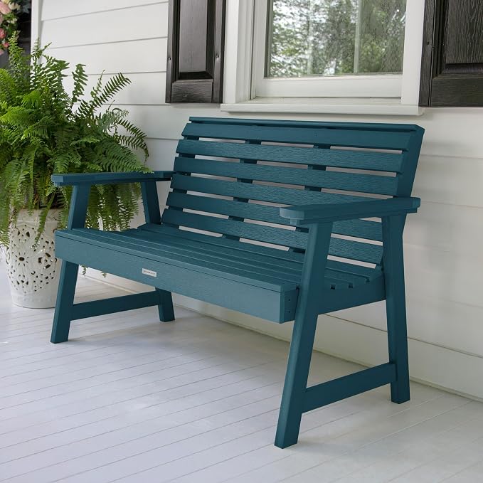 highwood Weatherly 4-Piece Garden Conversation Set, Nantucket Blue