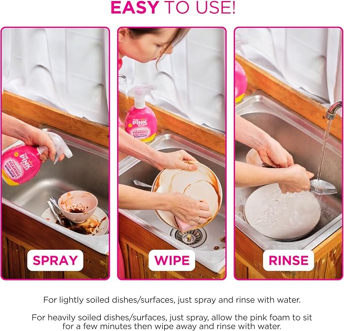 Stardrops - The Pink Stuff - The Miracle Wash Up Spray | Cuts Through Tough Grease Spray Wipe Rinse