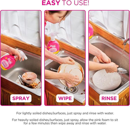 Stardrops - The Pink Stuff - The Miracle Wash Up Spray | Cuts Through Tough Grease Spray Wipe Rinse