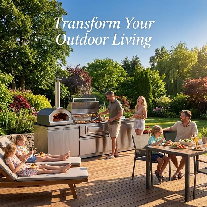 Prefab Outdoor Kitchen Pod – Stainless Steel BBQ Grill Cabinet, Modular Weatherproof Garden & Patio Cooking Station, Modern Barbecue Solution for All Seasons