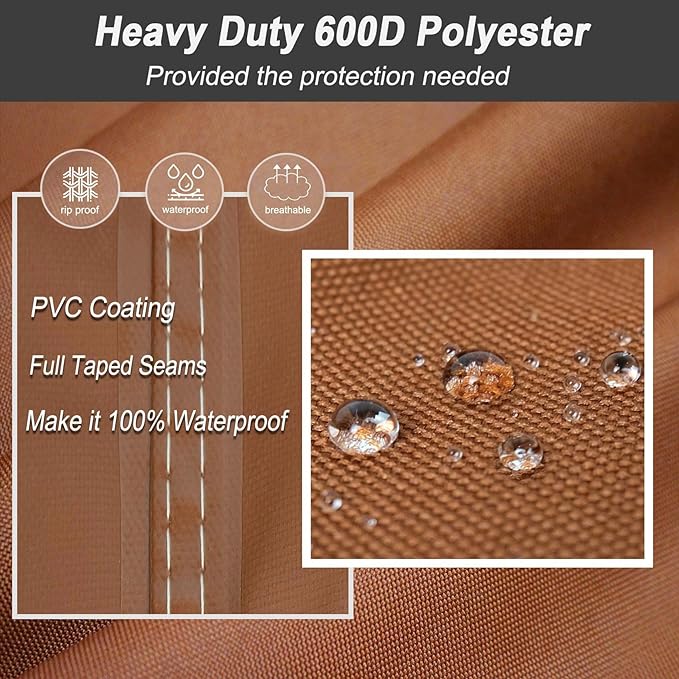 NettyPro Grill Cover for Outdoor Small Grill 32 Inch Waterproof Heavy Duty | 2 Burner Gas BBQ Cover for Outside, UV Protection, Windproof Strap, Air Vent, Fits Weber, Char-Broil, Brinkmann Barbecue