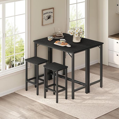 MAHANCRIS Narrow Bar Table, 63-Inch Pub Table for Dining Room, Counter Bar Tables with Sturdy Metal Frame, Connectable Bar Table, Multifunctional Console Table, Black BTBK1601