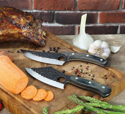 Zassenhaus Ranger Chef's Knife 11-inch Handmade Blade Steel with Hole Pakka Wood Handle with Leather Sheath for The Kitchen or as Outdoor Chef's, Boning, Chopping Knife