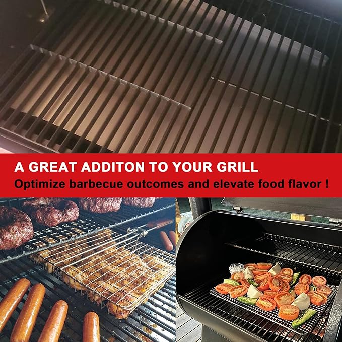 BAC012 Drip Pan for Traeger Pro 20/575 Series Smoker Grills, BBQ07C BCA070 Drip Pan Heat Baffle Replacement for Traeger Pellet Smoker Grill, Lil' Tex Grills, Grease Drip Tray for Grill Accessory