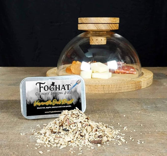 Cocktail Smoker Wood Chips - 4oz Vermouth Oak Roast Shavings for Smoker, Whiskey & Drink Infuser Kit - Culinary Wood Smoking Chips for Hand Held Food Smoke Gun