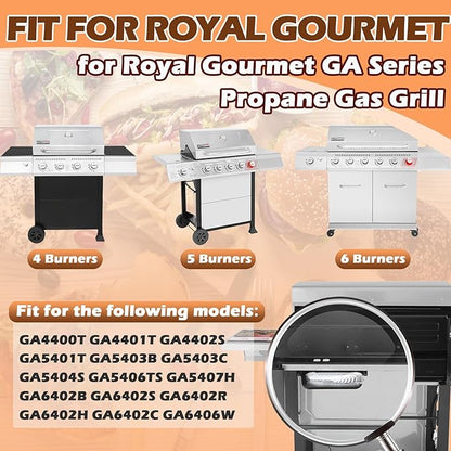 Grease Tray Liner for Royal Gourmet GA Series Propane Gas Grill Drip Pan Liner Barbecue Parts, Disposable Aluminum Foil Grease Cup for Royal Gourmet GA5401T GA5404S GA6402S Grill Accessories, 20 Pack
