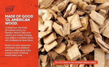Smokin' Chute Post Oak Wood Chips Specially Designed and Hand Sorted to Work with The System