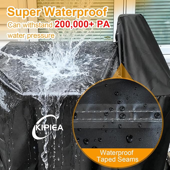 600D Pellet Grill Cover for Pit Boss 820 & Pro 850, Waterproof BBQ Smoker Cover, UV Resistant, No Tear, No Fading