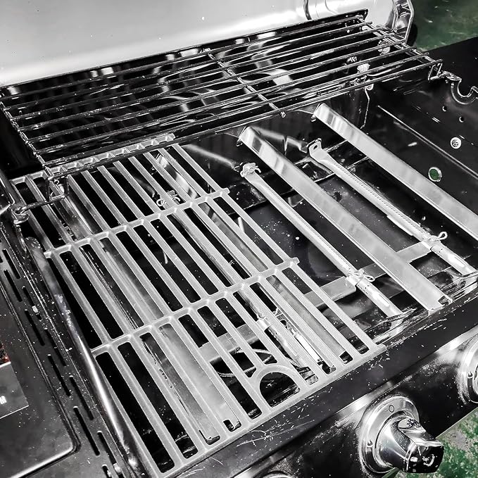JCLMER Grill Replacement Parts for Charbroil Performance 4 Burner 463365021 | Stainless Steel, with Crossover Tube, Igniter, Heavy Duty, Easy Install, Works Like New, Uniform Heating, Enjoy BBQ Time
