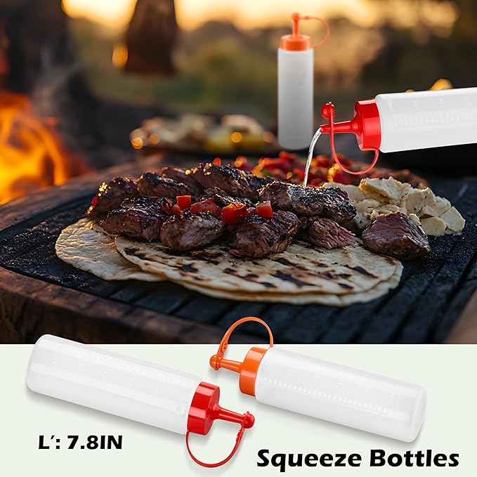 5Pcs Griddle Accessories Kit, Leonyo Stainless Steel Flat Top Griddle Accessories Set of 5, Outdoor Metal Spatulas Tool Set for Flat Top Hibachi Teppanyaki Kitchen Cooking, Dishwasher Safe