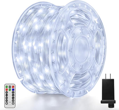 Christmas Lights Outdoor, 1000LED 328FT Christmas Tree Lights IP67 Waterproof, Plug in Fairy Lights with Remote 8 Modes Timer, Xmas Light for Outside Indoor House Holiday Decor(Cool White)