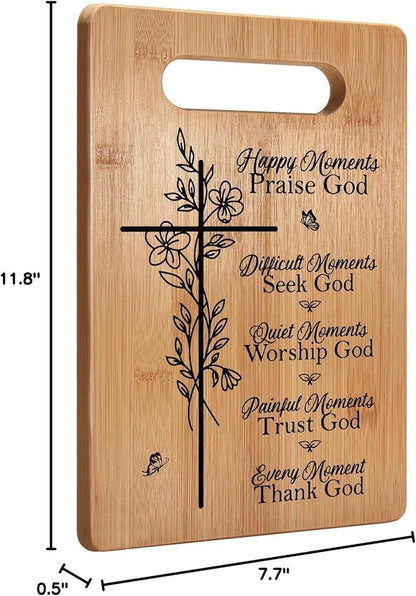 First Communion Gifts, Christian Gifts For Women Faith Religious Gifts Inspirational Gifts, Bible Verse Gifts For Elderly Jesus Cross Scripture Gifts, Christmas Cutting Board Gifts for Women Friend